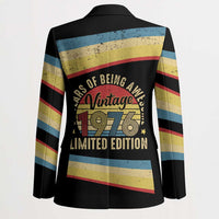 Vintage 1976 Birthday Celebration Blazer 50th Birthday for Him - Retro Distressed Stripe Pattern