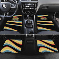 Vintage 1976 Birthday Celebration Car Mats 50th Birthday for Him - Retro Distressed Stripe Pattern