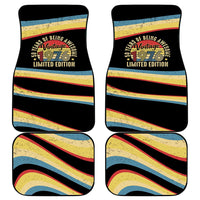 Vintage 1976 Birthday Celebration Car Mats 50th Birthday for Him - Retro Distressed Stripe Pattern