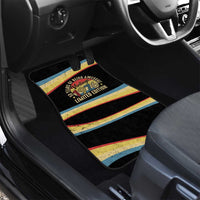 Vintage 1976 Birthday Celebration Car Mats 50th Birthday for Him - Retro Distressed Stripe Pattern