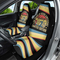 Vintage 1976 Birthday Celebration Car Seat Cover 50th Birthday for Him - Retro Distressed Stripe Pattern