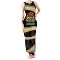 Vintage 1976 Birthday Celebration Family Matching Tank Maxi Dress and Hawaiian Shirt 50th Birthday for Him - Retro Distressed Stripe Pattern