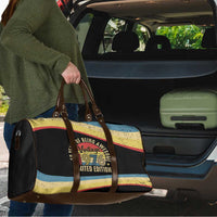 Vintage 1976 Birthday Celebration Travel Bag 50th Birthday for Him - Retro Distressed Stripe Pattern