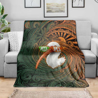 Vintage American White Ibis Blanket Miami Sunglasses Artistic Tribal Wave Pattern