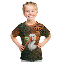 Vintage American White Ibis Kid T Shirt Miami Sunglasses Artistic Tribal Wave Pattern