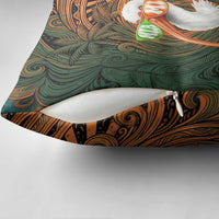 Vintage American White Ibis Pillow Cover Miami Sunglasses Artistic Tribal Wave Pattern