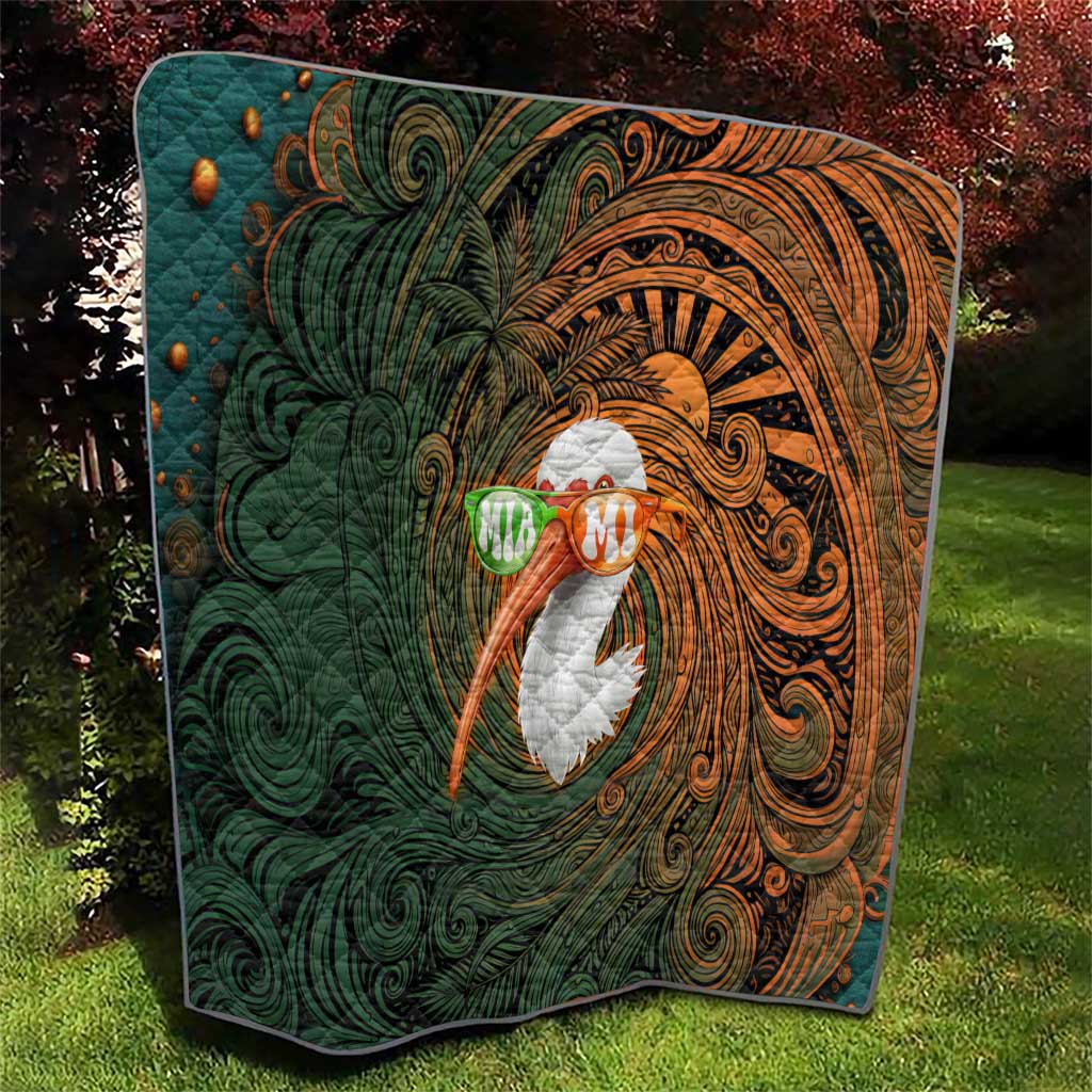 Vintage American White Ibis Quilt Miami Sunglasses Artistic Tribal Wave Pattern