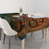 Vintage American White Ibis Tablecloth Miami Sunglasses Artistic Tribal Wave Pattern
