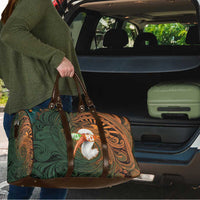 Vintage American White Ibis Travel Bag Miami Sunglasses Artistic Tribal Wave Pattern