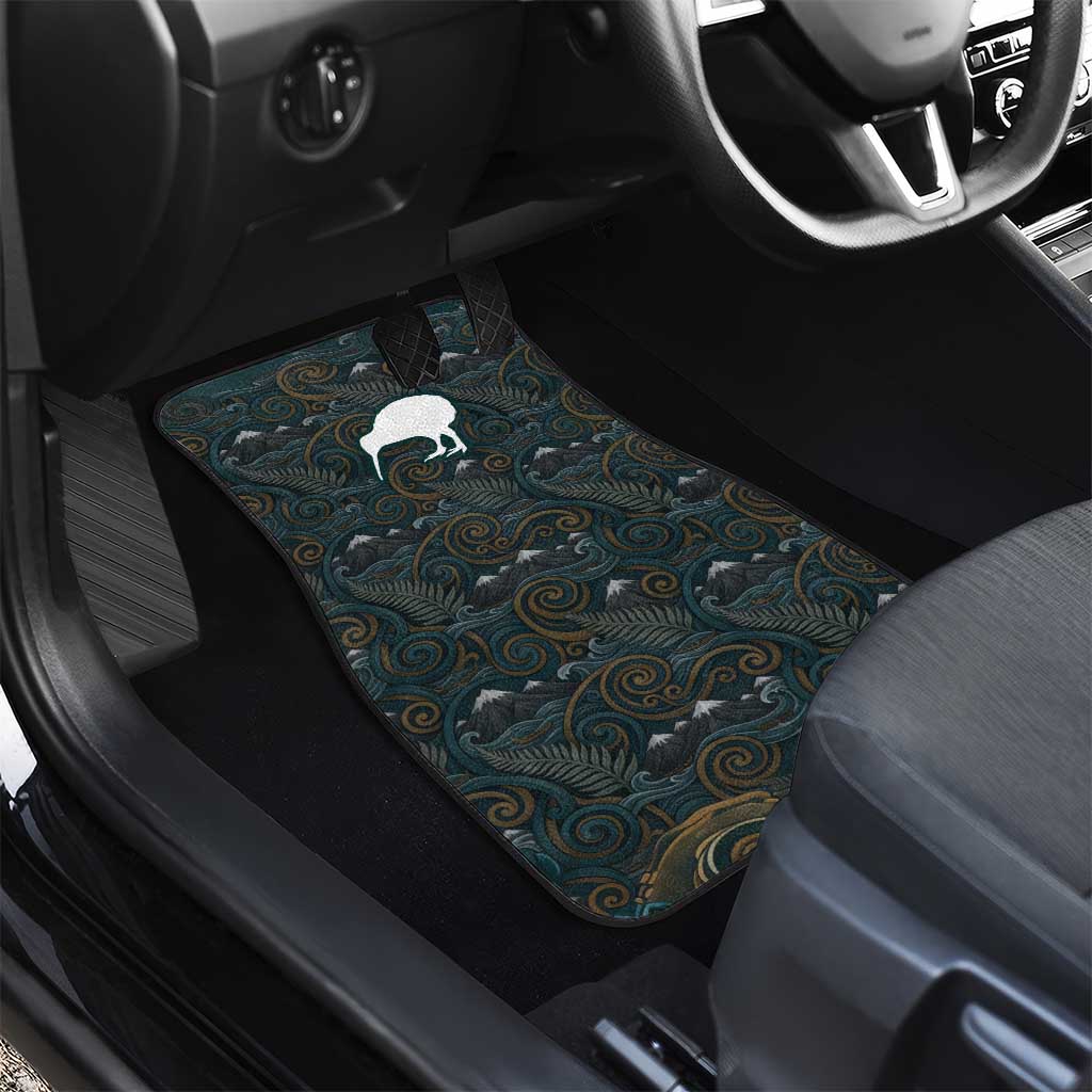 New Zealand is Calling and I Must Go Car Mats Kiwi Bird Silhouette