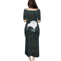 New Zealand is Calling and I Must Go Family Matching Puletasi and Hawaiian Shirt Kiwi Bird Silhouette