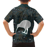 New Zealand is Calling and I Must Go Family Matching Summer Maxi Dress and Hawaiian Shirt Kiwi Bird Silhouette