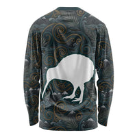 New Zealand is Calling and I Must Go Long Sleeve Shirt Kiwi Bird Silhouette