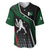 Pakistan Cricket Baseball Jersey Sporty Style with Flag Colors & Player Illustration