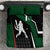 Pakistan Cricket Bedding Set Sporty Style with Flag Colors & Player Illustration