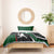 Pakistan Cricket Bedding Set Sporty Style with Flag Colors & Player Illustration