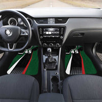 Pakistan Cricket Car Mats Sporty Style with Flag Colors & Player Illustration