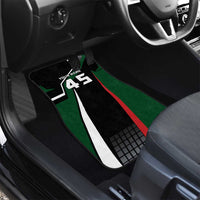 Pakistan Cricket Car Mats Sporty Style with Flag Colors & Player Illustration