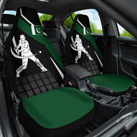 Pakistan Cricket Car Seat Cover Sporty Style with Flag Colors & Player Illustration