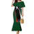 Pakistan Cricket Family Matching Mermaid Dress and Hawaiian Shirt Sporty Style with Flag Colors & Player Illustration