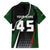 Pakistan Cricket Family Matching Off Shoulder Maxi Dress and Hawaiian Shirt Sporty Style with Flag Colors & Player Illustration