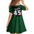 Pakistan Cricket Family Matching Tank Maxi Dress and Hawaiian Shirt Sporty Style with Flag Colors & Player Illustration