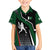 Pakistan Cricket Family Matching Tank Maxi Dress and Hawaiian Shirt Sporty Style with Flag Colors & Player Illustration