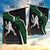 Pakistan Cricket Garden Flag Sporty Style with Flag Colors & Player Illustration