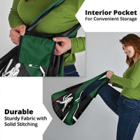 Pakistan Cricket Grocery Bag Sporty Style with Flag Colors & Player Illustration