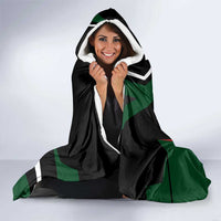 Pakistan Cricket Hooded Blanket Sporty Style with Flag Colors & Player Illustration