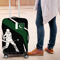 Pakistan Cricket Luggage Cover Sporty Style with Flag Colors & Player Illustration