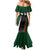 Pakistan Cricket Mermaid Dress Sporty Style with Flag Colors & Player Illustration