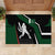Pakistan Cricket Rubber Doormat Sporty Style with Flag Colors & Player Illustration