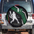 Pakistan Cricket Spare Tire Cover Sporty Style with Flag Colors & Player Illustration