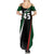 Pakistan Cricket Summer Maxi Dress Sporty Style with Flag Colors & Player Illustration