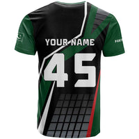 Pakistan Cricket T Shirt Sporty Style with Flag Colors & Player Illustration