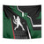 Pakistan Cricket Tapestry Sporty Style with Flag Colors & Player Illustration