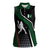 Pakistan Cricket Women Sleeveless Polo Shirt Sporty Style with Flag Colors & Player Illustration