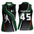 Pakistan Cricket Women Sleeveless Polo Shirt Sporty Style with Flag Colors & Player Illustration