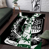 Pakistan Emblem Area Rug Eagle-Shaped Design with National Symbol