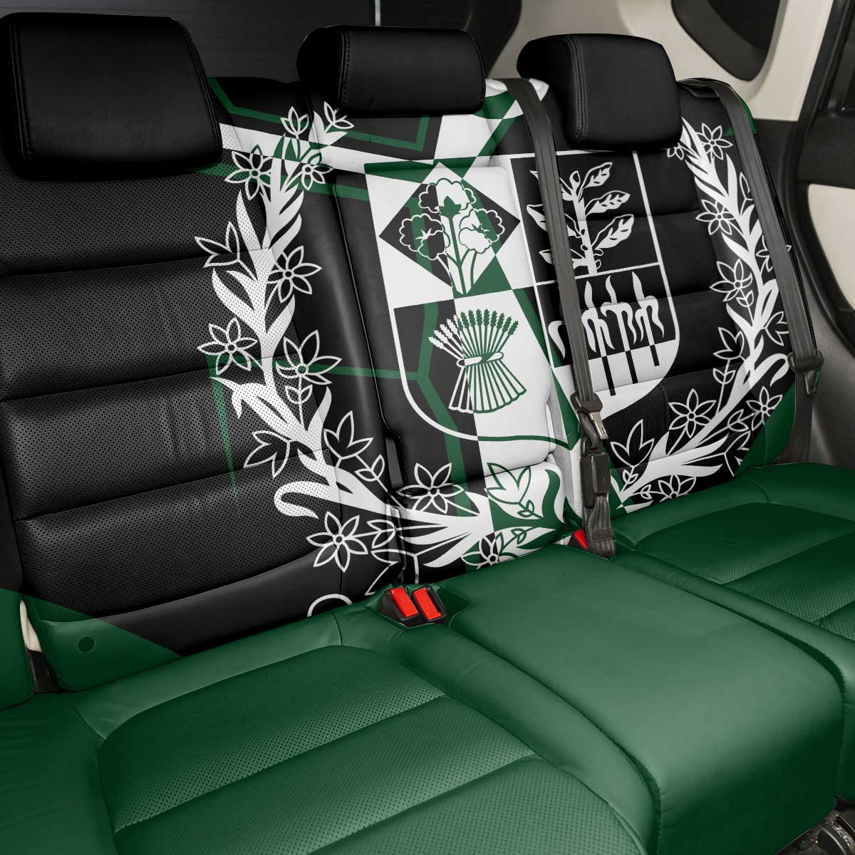 Pakistan Emblem Back Car Seat Cover Eagle-Shaped Design with National Symbol