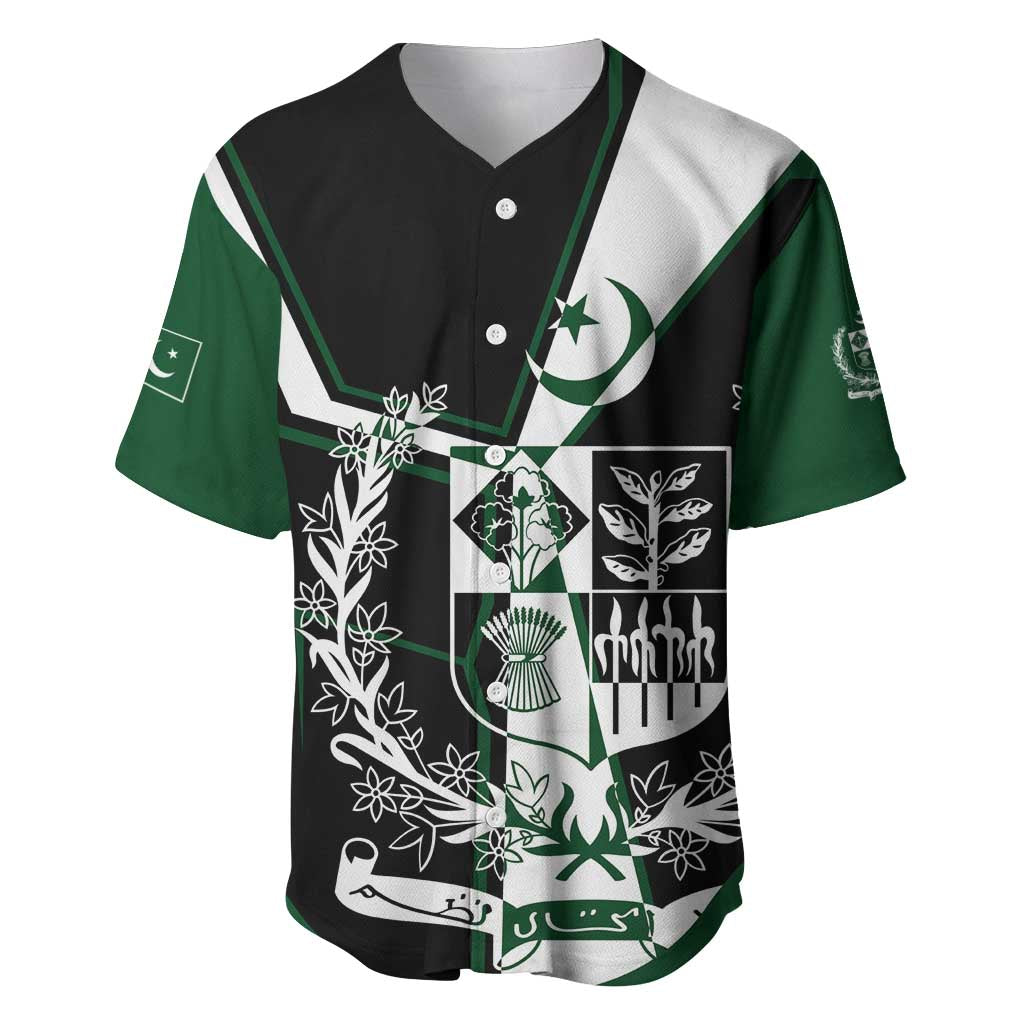 Pakistan Emblem Baseball Jersey Eagle-Shaped Design with National Symbol