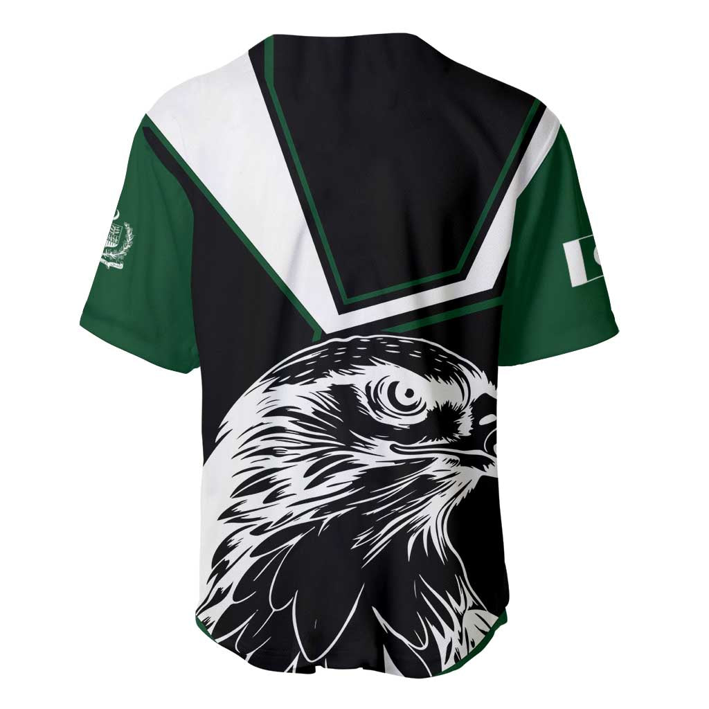 Pakistan Emblem Baseball Jersey Eagle-Shaped Design with National Symbol