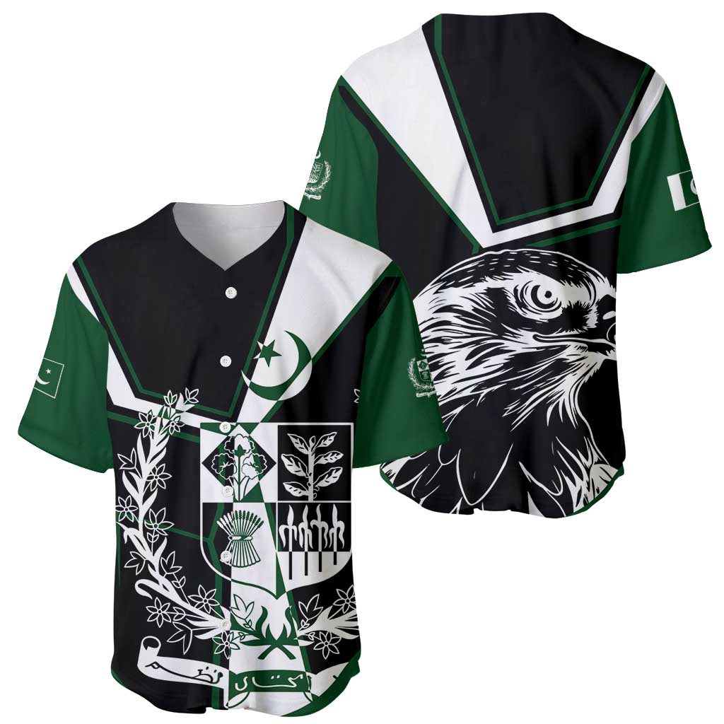 Pakistan Emblem Baseball Jersey Eagle-Shaped Design with National Symbol