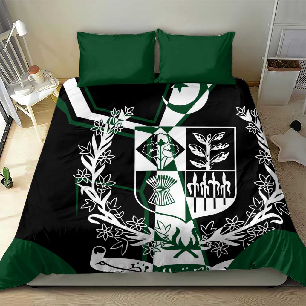 Pakistan Emblem Bedding Set Eagle-Shaped Design with National Symbol