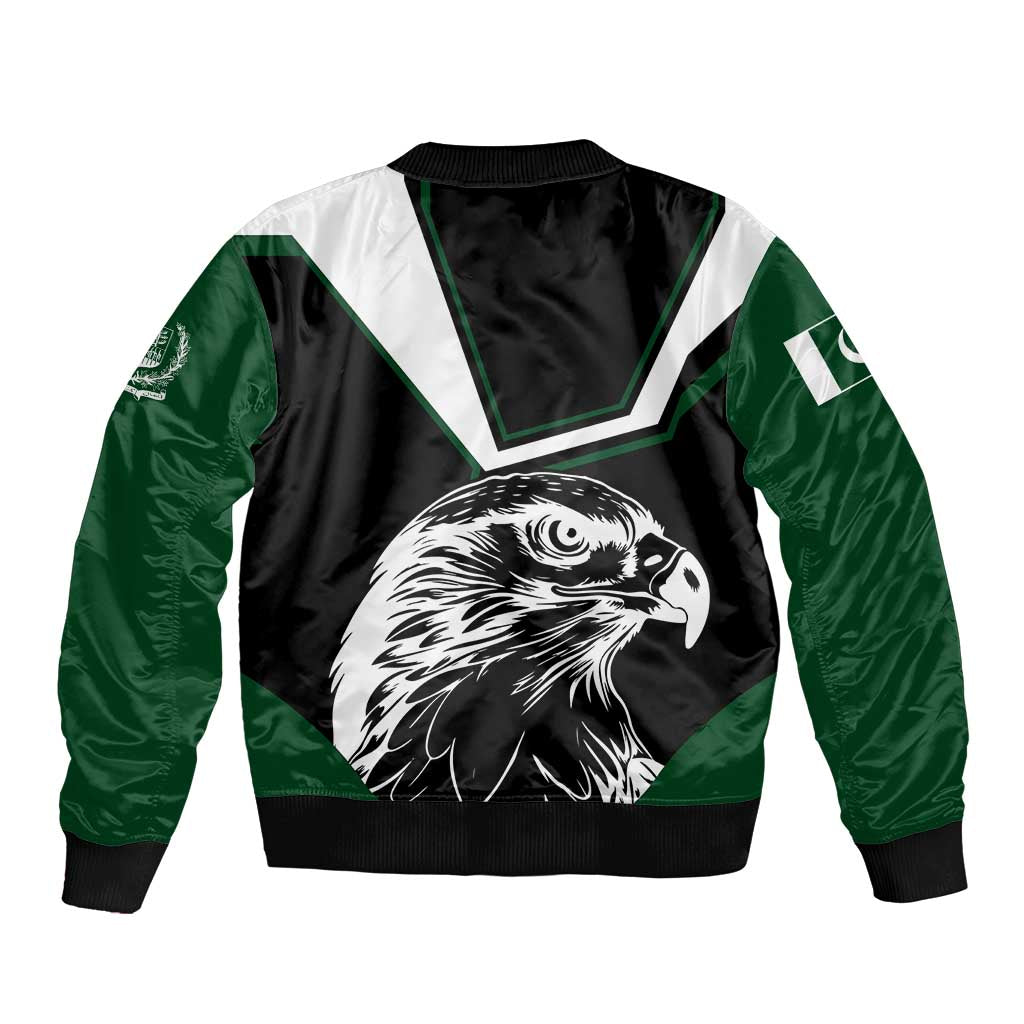 Pakistan Emblem Bomber Jacket Eagle-Shaped Design with National Symbol