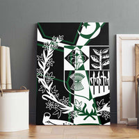 Pakistan Emblem Canvas Wall Art Eagle-Shaped Design with National Symbol