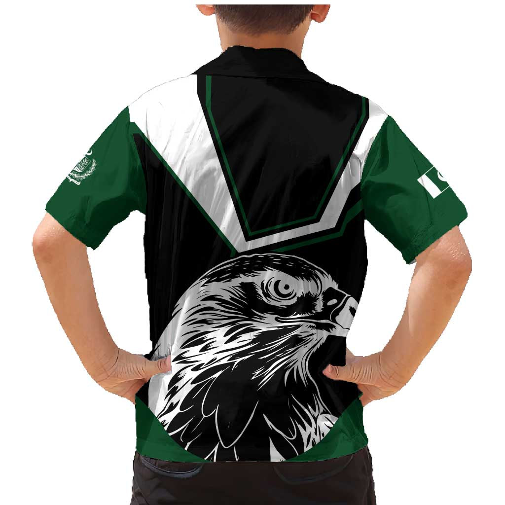 Pakistan Emblem Family Matching Mermaid Dress and Hawaiian Shirt Eagle-Shaped Design with National Symbol