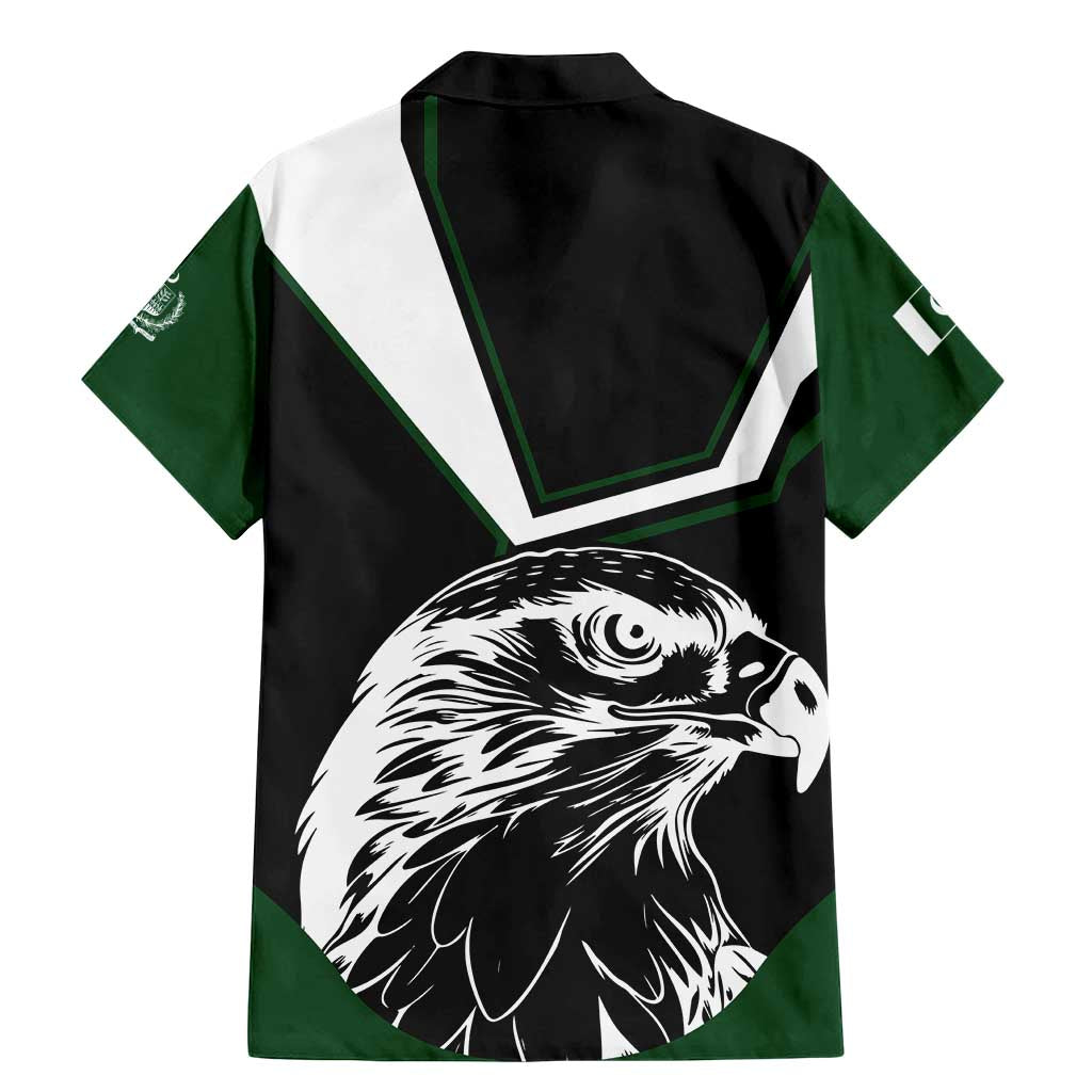 Pakistan Emblem Family Matching Mermaid Dress and Hawaiian Shirt Eagle-Shaped Design with National Symbol