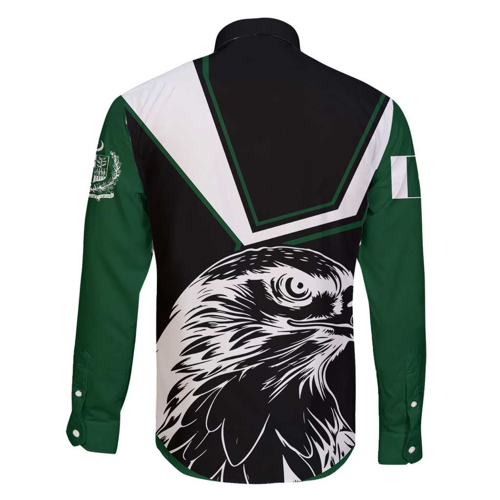 Pakistan Emblem Family Matching Mermaid Dress and Hawaiian Shirt Eagle-Shaped Design with National Symbol